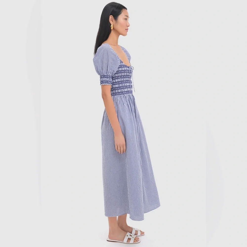 Hill House Home Navy Gingham Madeline Nap Dress - Picture 3 of 9